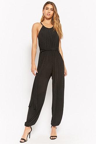 Forever21 Split-leg Halter Jumpsuit