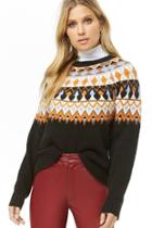 Forever21 Fair Isle Brushed Knit Sweater