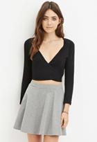 Forever21 Tie-front Wrap Crop Top