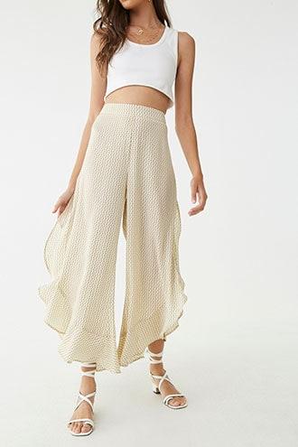 Forever21 Abstract Flounce Pants