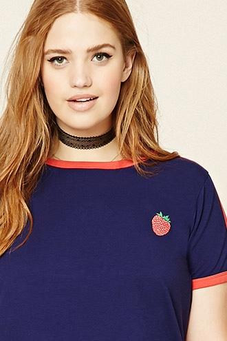 Forever21 Plus Size Strawberry Tee