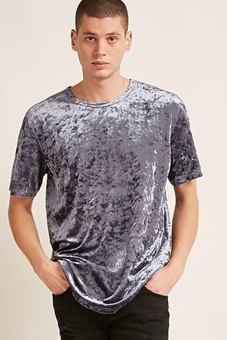 Forever21 Velvet Dolphin-hem Tee