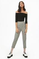 Forever21 Pleat Front Houndstooth Pants