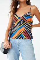 Forever21 Multicolor Abstract Cami