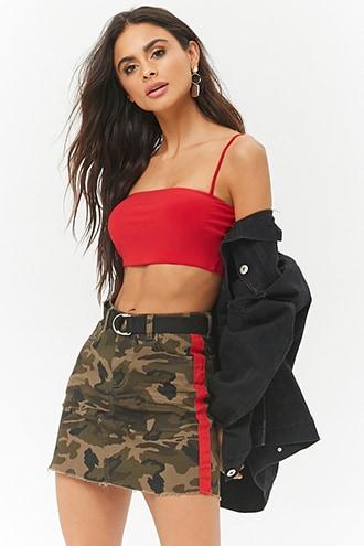 Forever21 Contrast Camo Print Mini Skirt