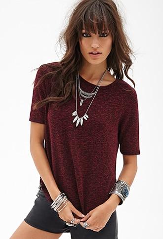 Forever21 Marled Dolphin Top