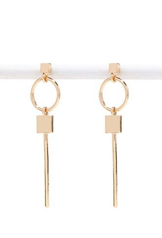 Forever21 Geo Matchstick Drop Earrings