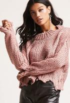 Forever21 Ripped Ribbed Sweater