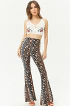 Forever21 Ditsy Floral Print Flare Pants