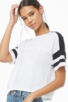 Forever21 Varsity-striped Vented Tee