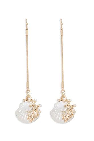 Forever21 Seashell Drop Earrings