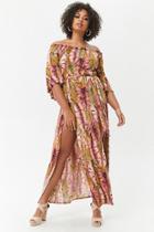 Forever21 Plus Size Tropical Print Maxi Dress