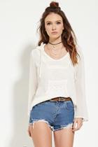 Forever21 Women's  Boho Me Drawstring Pullover