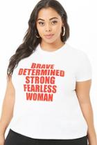 Forever21 Plus Size Fearless Woman Graphic Tee