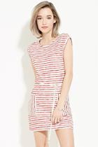 Forever21 Women's  Drawstring Striped Dress