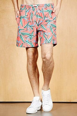 Forever21 Trunks Surf & Swim Print Trunks