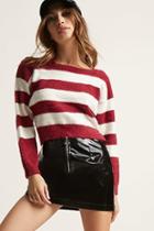 Forever21 Fuzzy Stripe Sweater