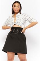 Forever21 Plus Size Paperbag-waist Mini Skirt