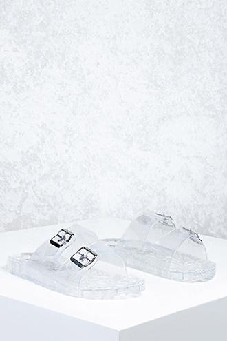 Forever21 Buckled Jelly Slides