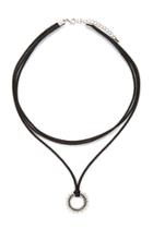 Forever21 Circle Cutout Choker Necklace