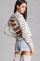 Forever21 Raw Ladder-cutout Top