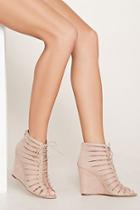 Forever21 Women's  Lace-up Wedge Sandals