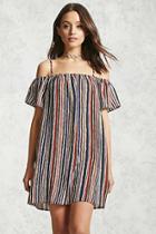 Forever21 Self-tie Open-shoulder Dress