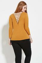 Forever21 Plus Women's  Plus Size Crisscross-back Top