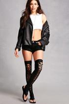 Forever21 Thong Cutout Sandal Boots