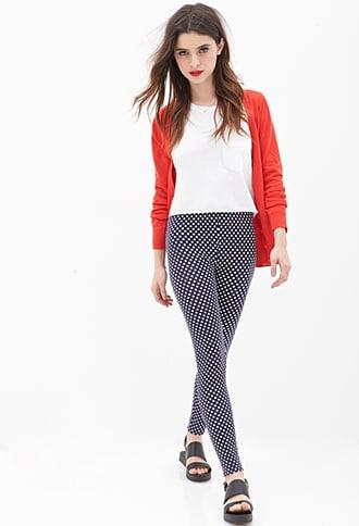 Forever21 Polka Dot Print Leggings