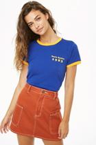 Forever21 Santa Monica Graphic Ringer Tee