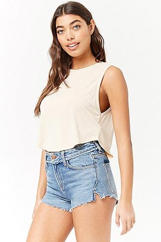 Forever21 Slub Knit Tank Top