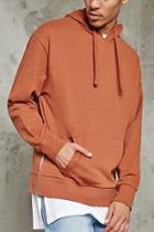 21 Men Men's  Brick Zip-hem Hoodie