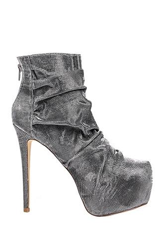 Forever21 Lemon Drop By Privileged Ruched Platform Booties