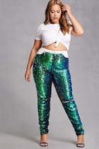 Forever21 Plus Size Two-tone Sequin Jeans