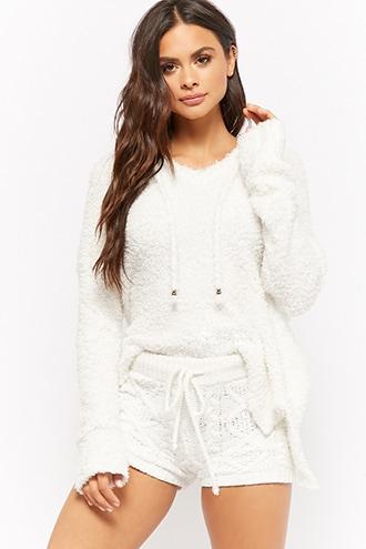 Forever21 Fuzzy Chenille Hoodie