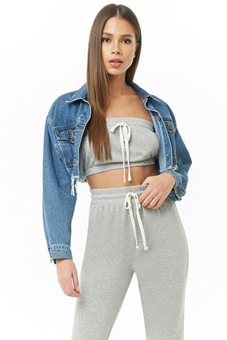 Forever21 Tube Top & Joggers Set