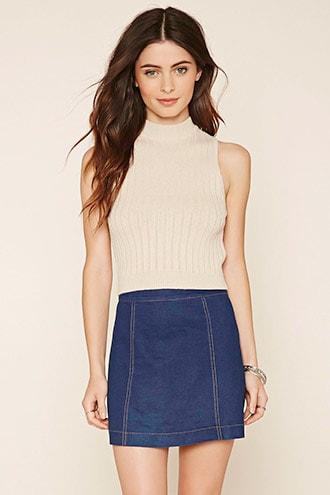 Forever21 Cable Knit Sweater Top