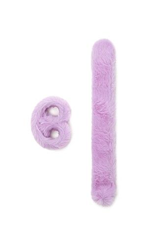 Forever21 Faux Fur Slap Bracelet Set