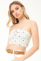 Forever21 Floral Foldover Tube Top