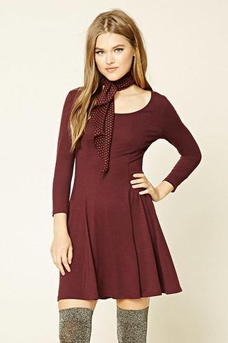 Forever21 Stretch-knit Skater Dress