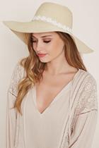 Forever21 Floral Crochet Floppy Hat