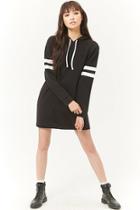 Forever21 French Terry Varsity Hooded Dress