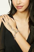 Forever21 Rhinestone Floral Hand Chain