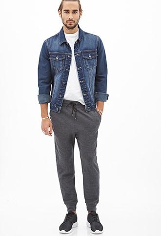 Forever21 Piqué Knit Sweatpants