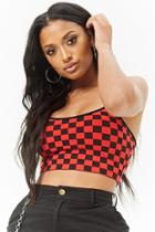 Forever21 Checkered Crop Cami