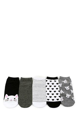 Forever21 Assorted Ankle Socks - 5 Pack