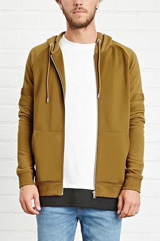 21 Men Men's  Chestnut Athletic Scuba Knit Hoodie