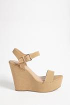 Forever21 Buckle-strap Wedge Sandals