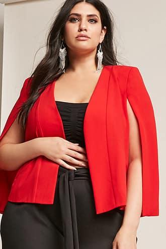 Forever21 Plus Size Cape-sleeve Blazer